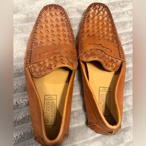 Mercanti Fiorentini Tan Woven Loafers